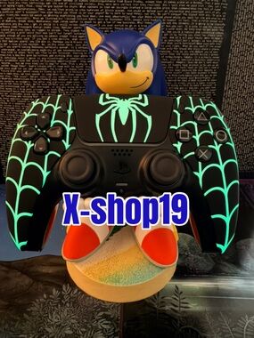 PS5 Custom Marvel Spiderman Controller ONLY Glows PlayStation 5 READ